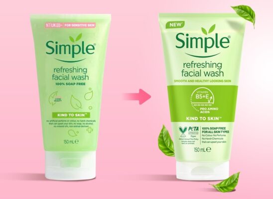Simple - sữa rửa mặt cho da khô